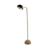 Denmark (55.1'H) Black/Gold Concrete Base Metal Shade Floor Lamp, by Mercana, 18.9" length x 10" width x 55.12" height thumbnail 1