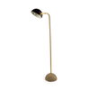 Denmark (55.1'H) Black/Gold Concrete Base Metal Shade Floor Lamp, by Mercana, 18.9" length x 10" width x 55.12" height thumbnail 1