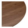 Otago Coffee Table Walnut Brown, by Moe's Home, 38" width x 15" height x 38" depth thumbnail 5