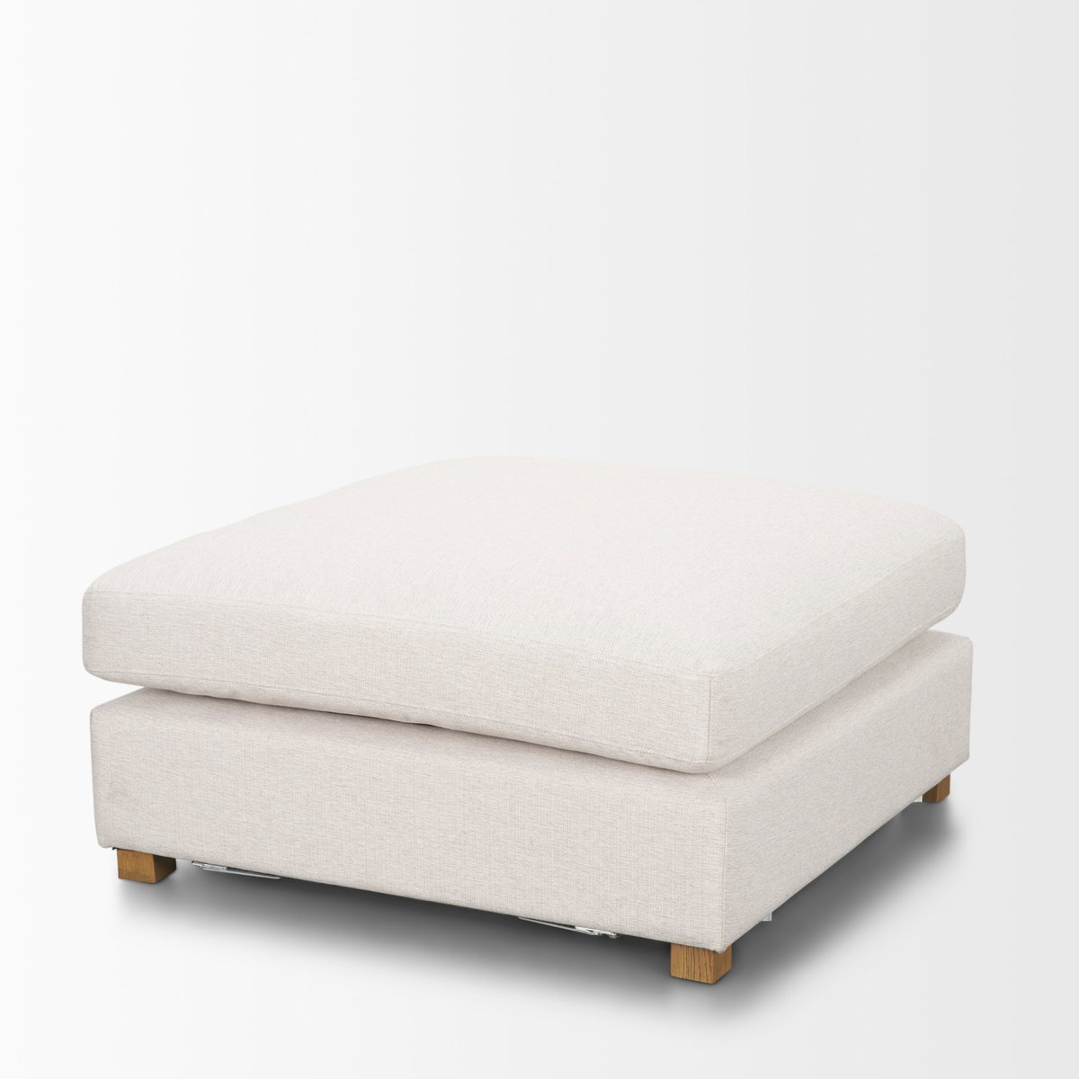 Halston Large Ottoman Oatmeal Performance Fabric, Sectional Sofa by Mercana, 38.5" length x 38.5" width x 19" height View 5
