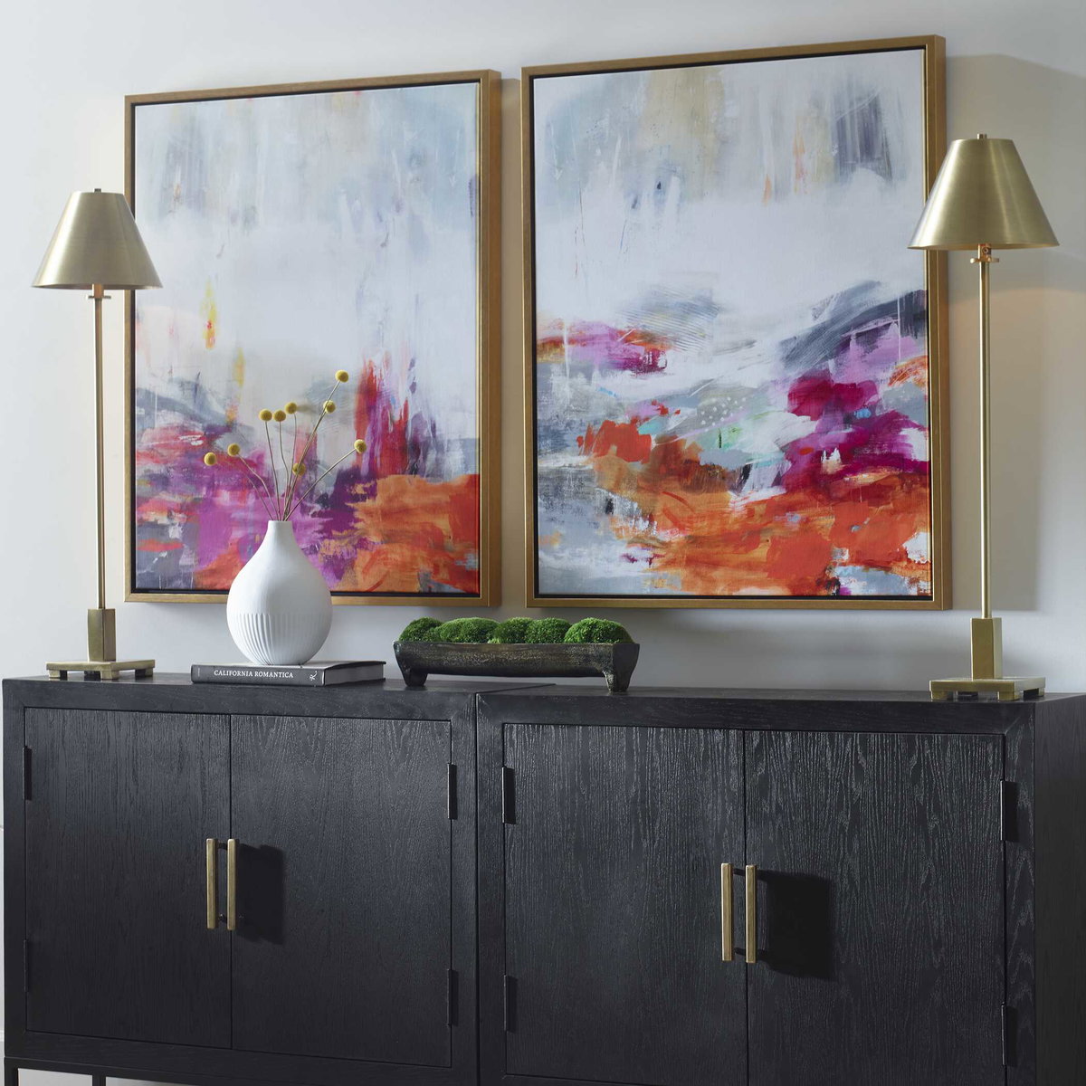 Color Theory Framed Abstract Art Set/2, by Uttermost, 31.75" width x 38.75" height x 2" depth View 4