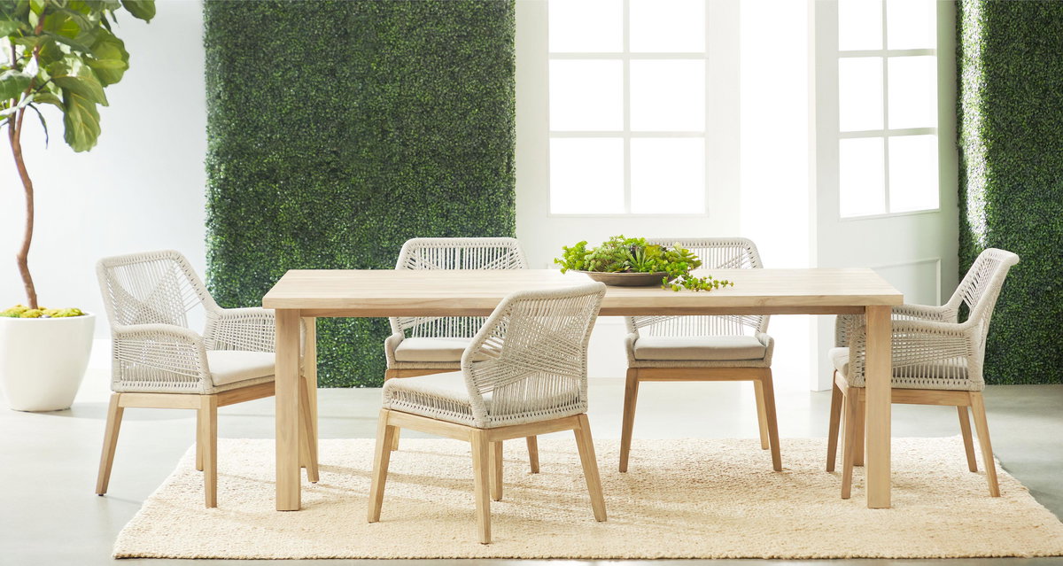 Loom Outdoor Arm Chair, Set of 2, Dining Chair by Essentials for Living, 24" width x 33" height x 26" depth View 7