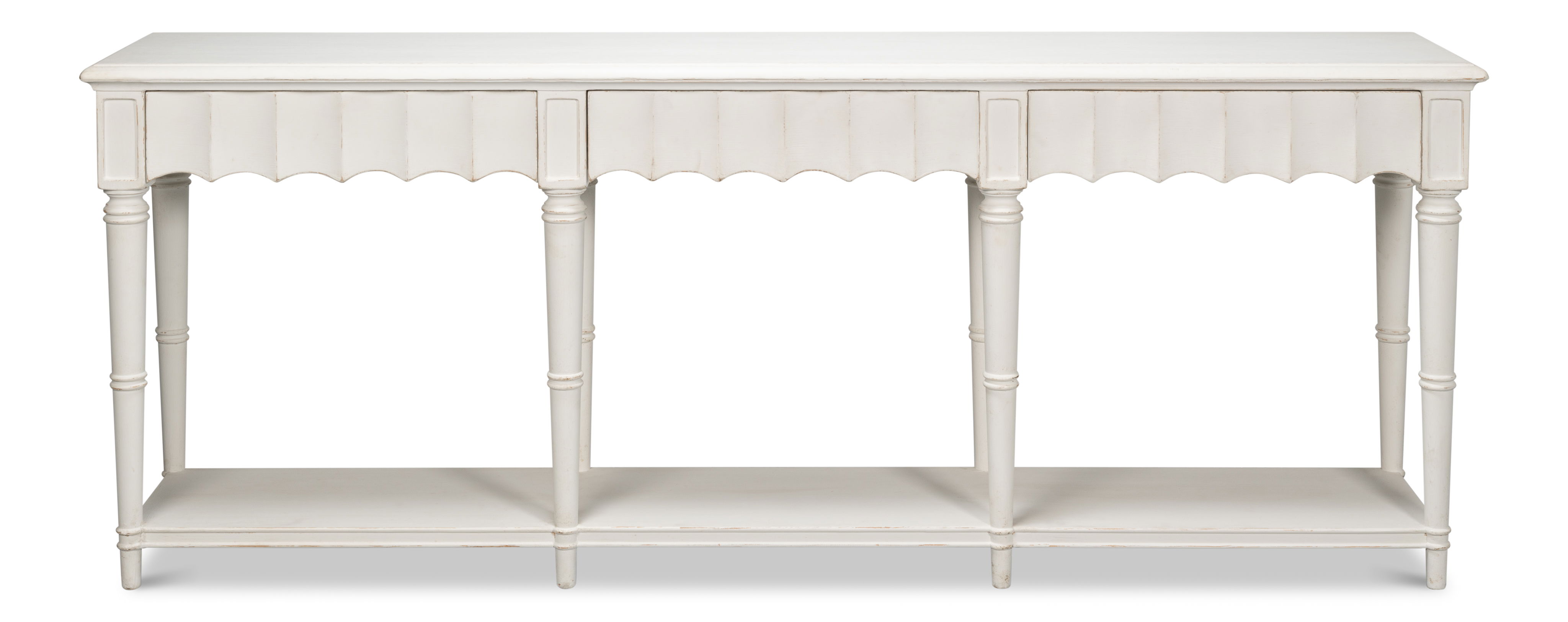 Chantal Console Table Antique White large image 