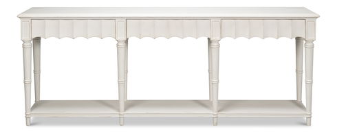 Chantal Console Table Antique White