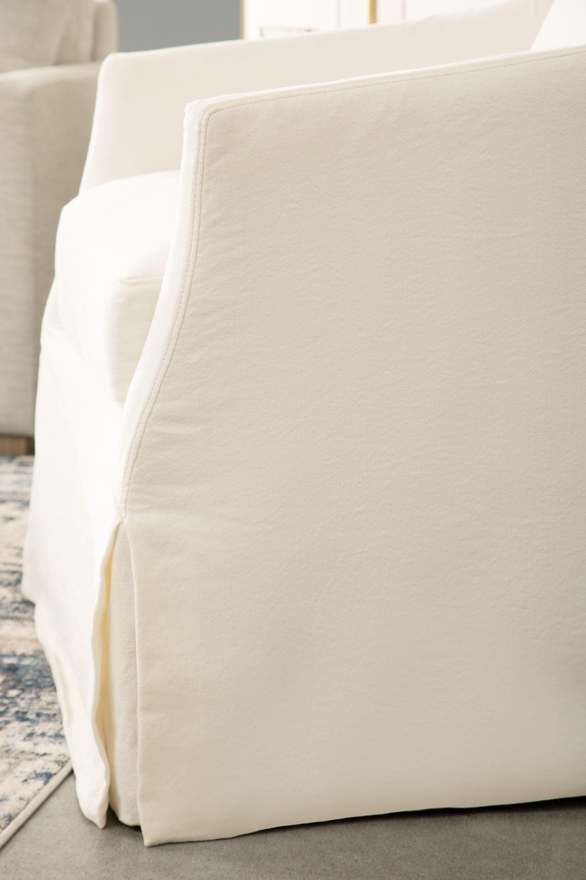 Faye Slipcover Swivel Club Chair, Accent Chair by Essentials for Living, 32.5" width x 32.75" height x 37" depth View 8