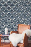 Feather & Fringe Blue Wallpaper thumbnail 1
