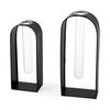 Boyer  Black Metal with Glass Set of Two Test Tube Decorative Objects thumbnail 0
