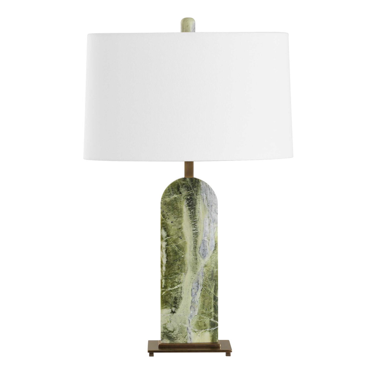 Moorea Green Marble Table Lamp, by Uttermost, 18" width x 28.25" height x 10" depth View 7