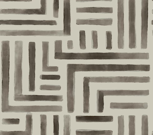 Painterly Labyrinth Warm Neutral Wallpaper