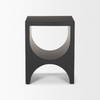 Sobi Matte Black Square Metal Side Table, Side & End Table by Mercana, 17" length x 17" width x 22" height thumbnail 3