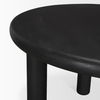 Soma Textured Black Mango Wood Round Dining Table, by Mercana, 48" length x 48" width x 30" height thumbnail 8