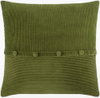 Corduroy Quarters Accent Pillow Down, Decorative Pillow by Surya, 20" length x 20" width thumbnail