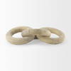 Alize Solid Wood Circular Chain Link Decorative Object, by Mercana, 14" length x 11" width x 8" height thumbnail 3