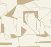 Abstract Geo Cream & Gold Wallpaper, by York Wall, 26'10.8" length x 2'3" width x 0.02" depth thumbnail 1