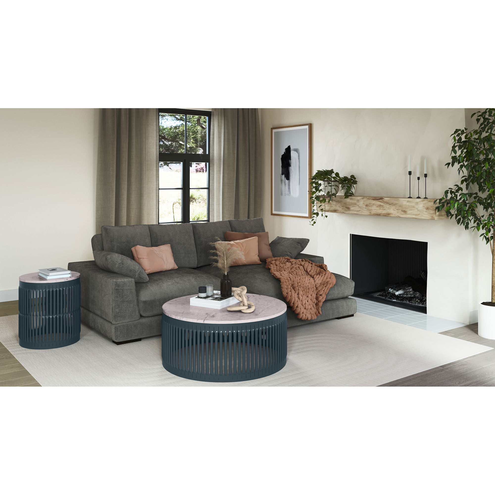 Plunge Sectional Charcoal large image 