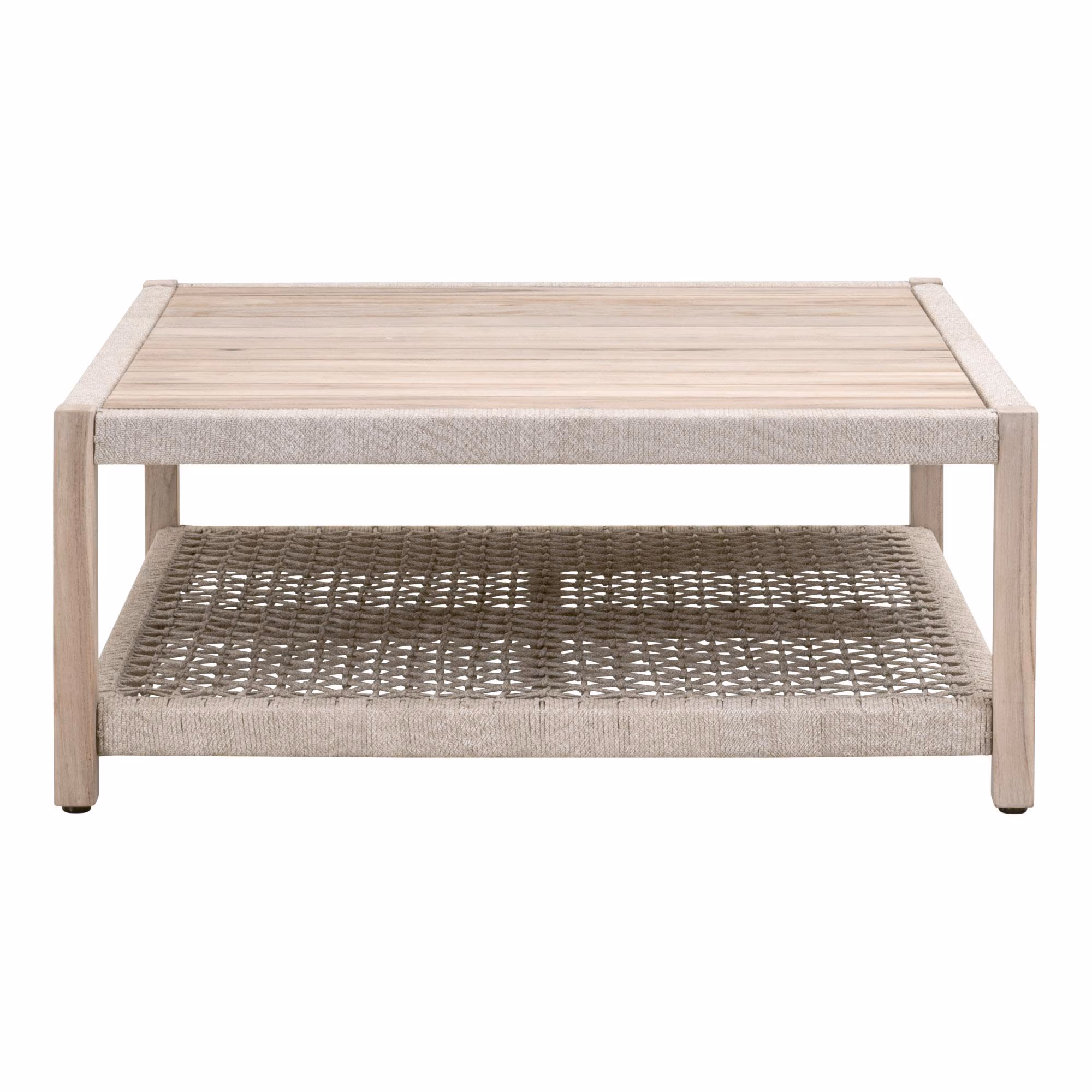 Wrap Outdoor Square Coffee Table, by Essentials for Living, 42.25" width x 17.75" height x 42.25" depth View 2