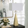 Arete Modern Brass Table Lamp, by Uttermost, 16" width x 31.75" height x 10" depth thumbnail 4