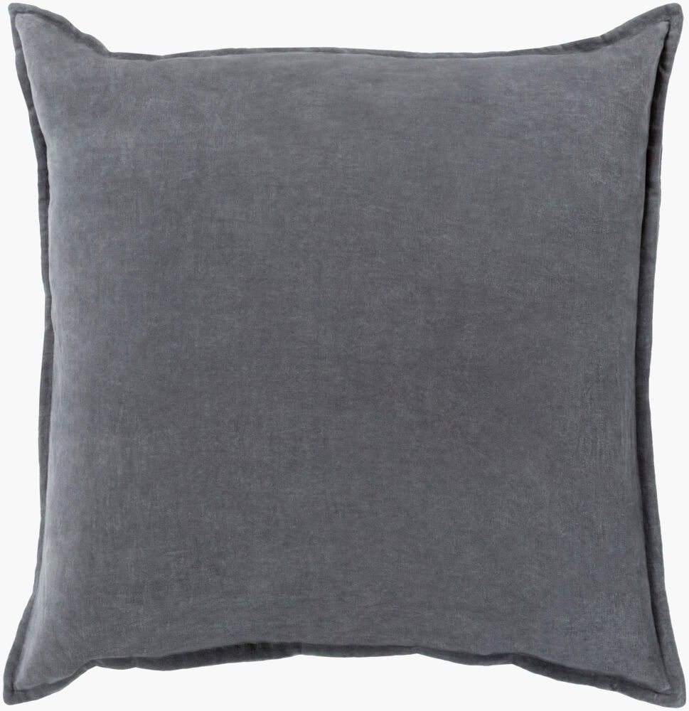 Cotton Velvet Accent Pillow, Decorative Pillow by Surya, 18" length x 18" width