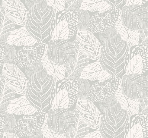 Vinca Grey Wallpaper
