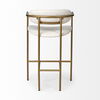 Parker  Cream Fabric Seat Gold Metal Counter Stool thumbnail 8
