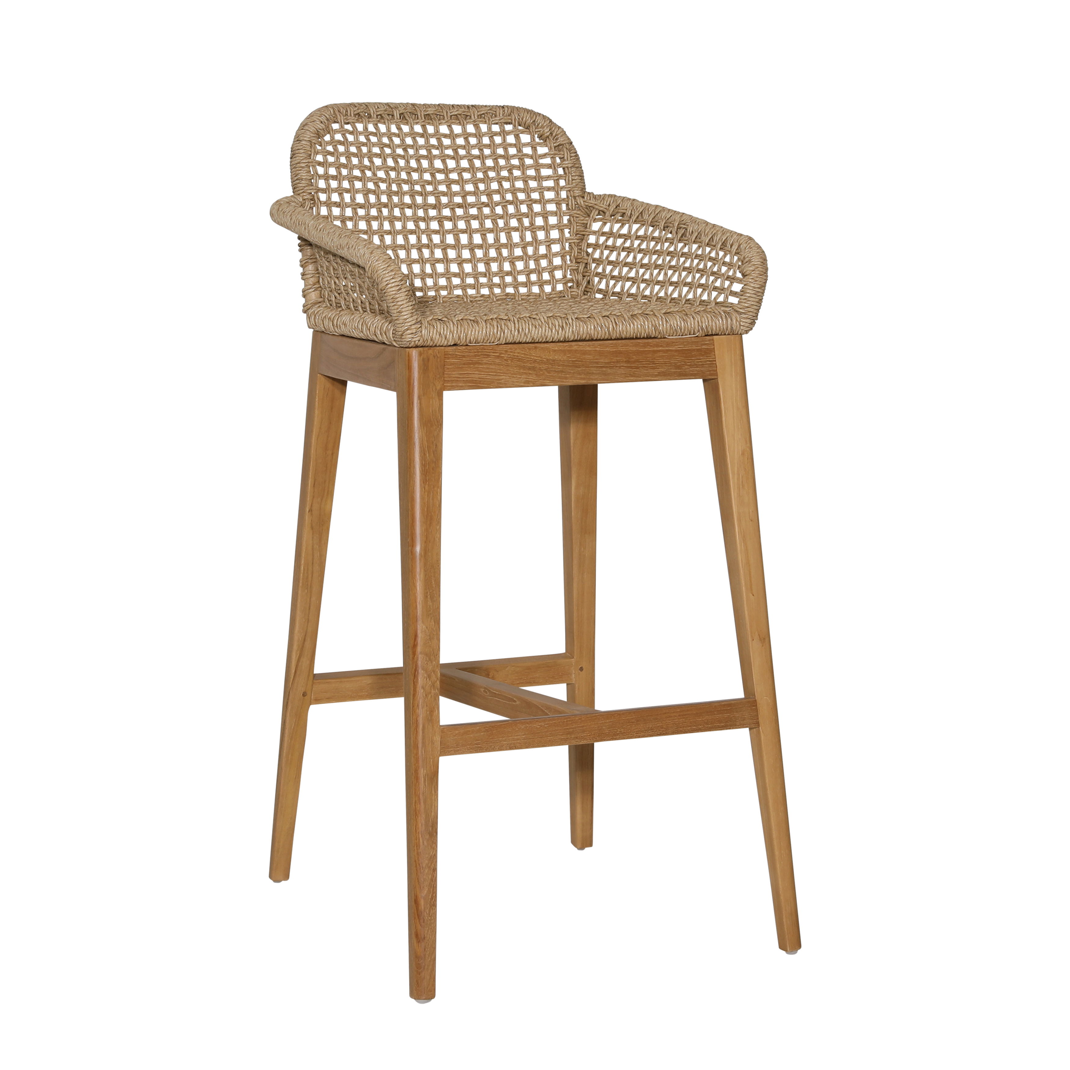 Audra Barstool Nat, Counter & Bar Stool by Dovetail, 20" width x 39.5" height x 23" depth View 1