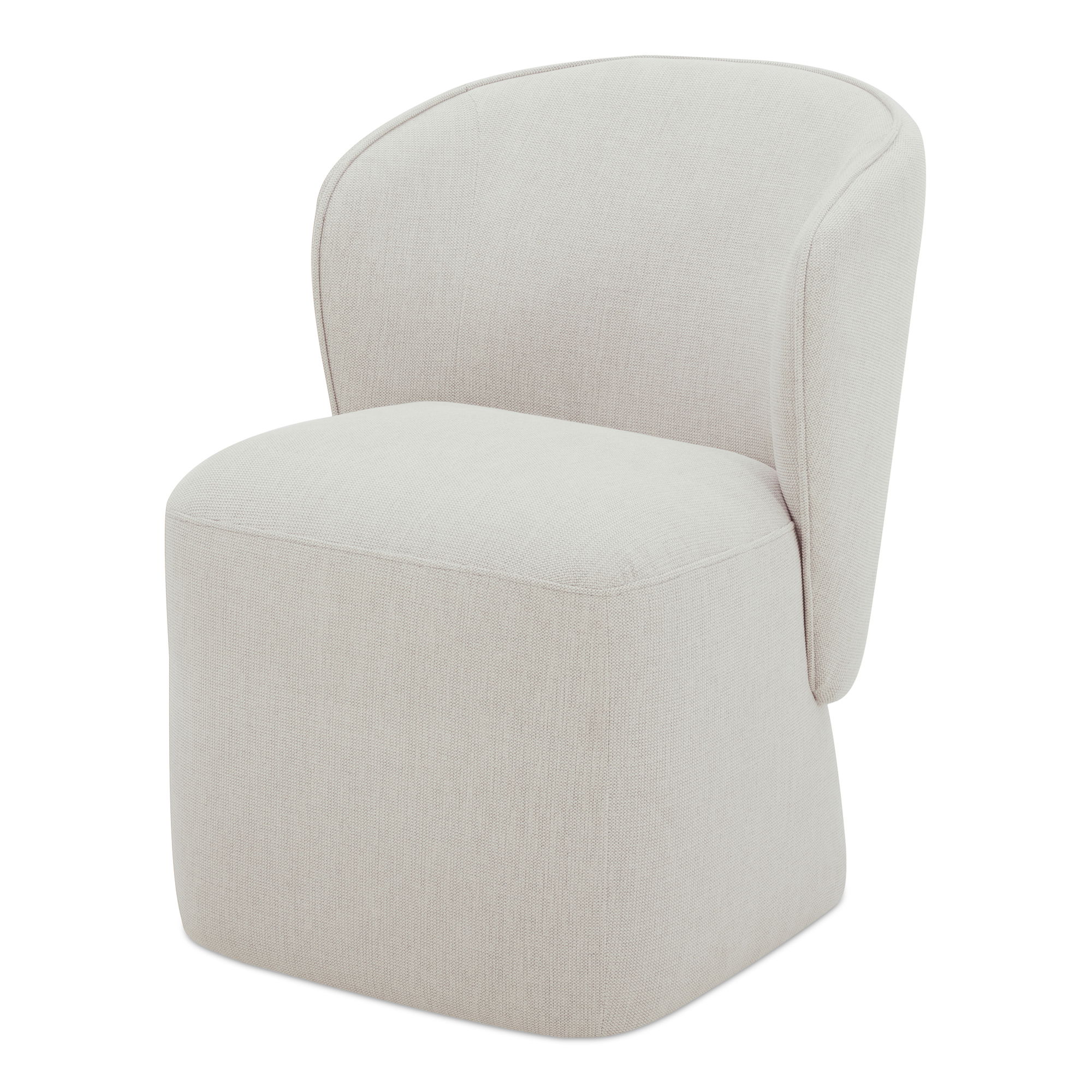 Larson Rolling Dining Chair Heather Grey large image 