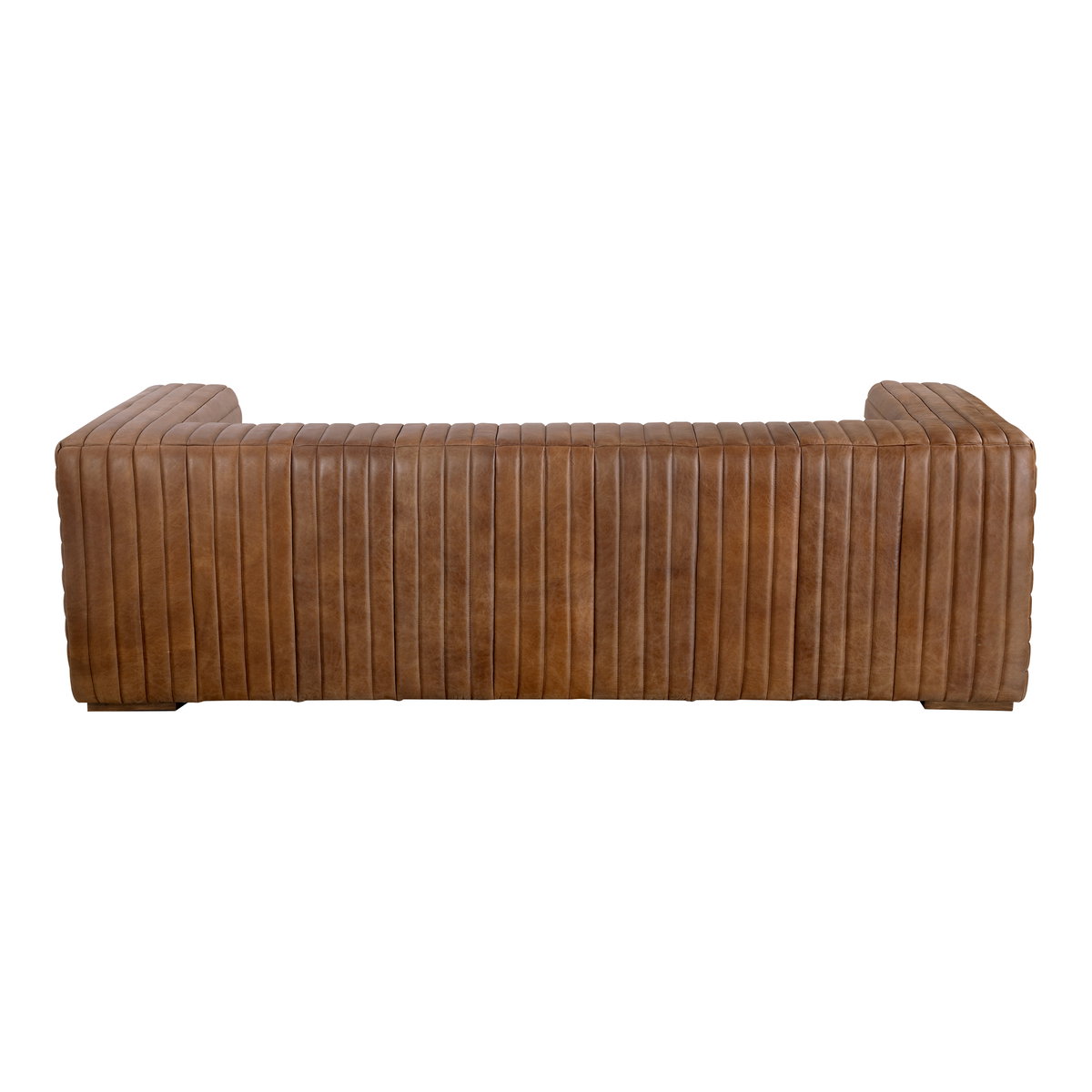 Castle Sofa Brown, Sofas & Sectional by Moe's Home, 95" width x 27.5" height x 39" depth View 4