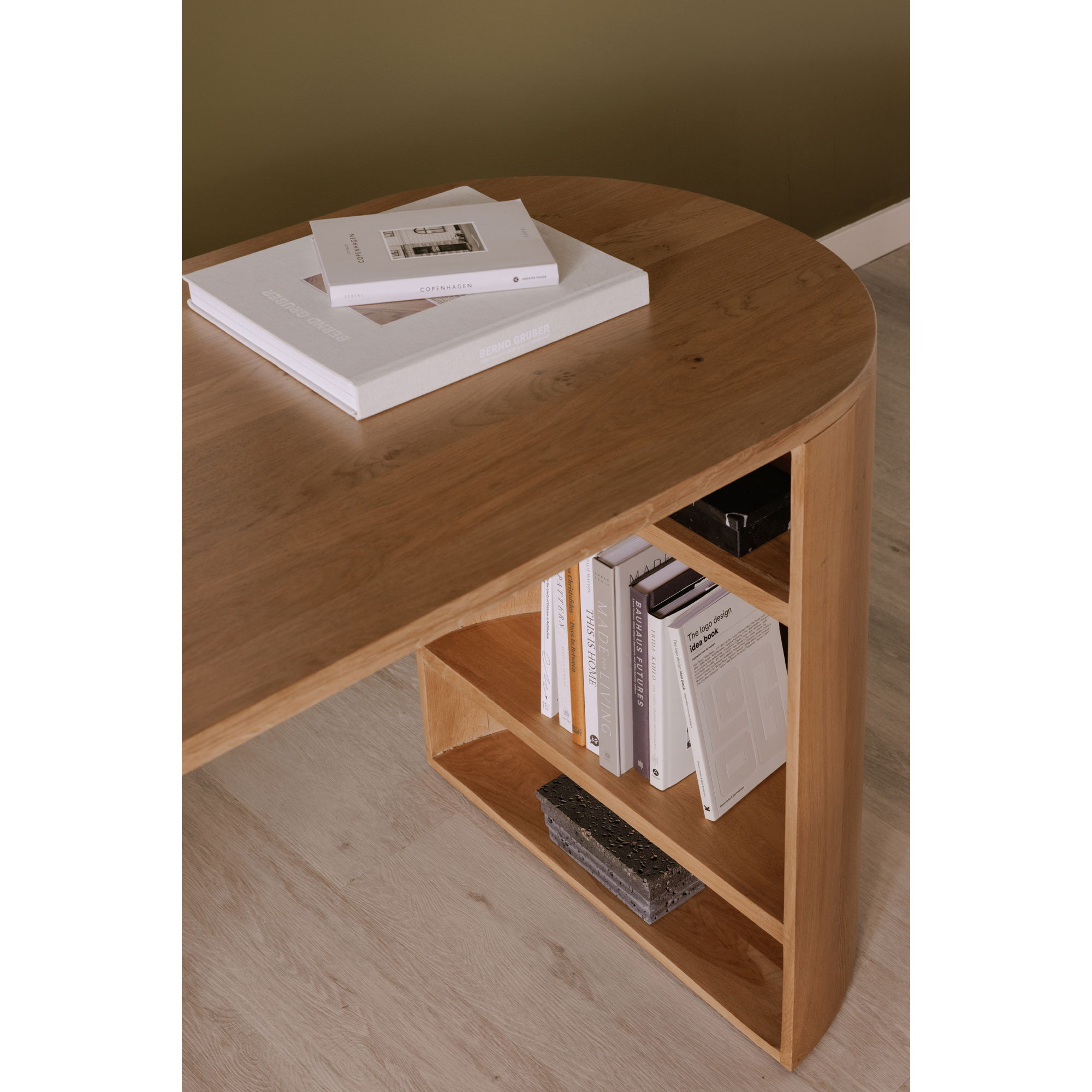 Theo Desk Natural, by Moe's Home, 66" width x 29" height x 24" depth View 7