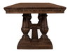 Joshua Pedestal Dining Table, by Sarreid, 3'6" length x 8' width x 2'7" height thumbnail 3