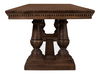 Joshua Pedestal Dining Table, by Sarreid, 96" length x 42" width x 31" height thumbnail 3