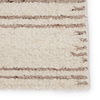 Mendoza Striped Handwoven Wool Cream Area Rug thumbnail 3