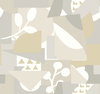 Cut Outs Neutral Wallpaper, by York Wall, 27' length x 2'3" width x 0.02" depth thumbnail