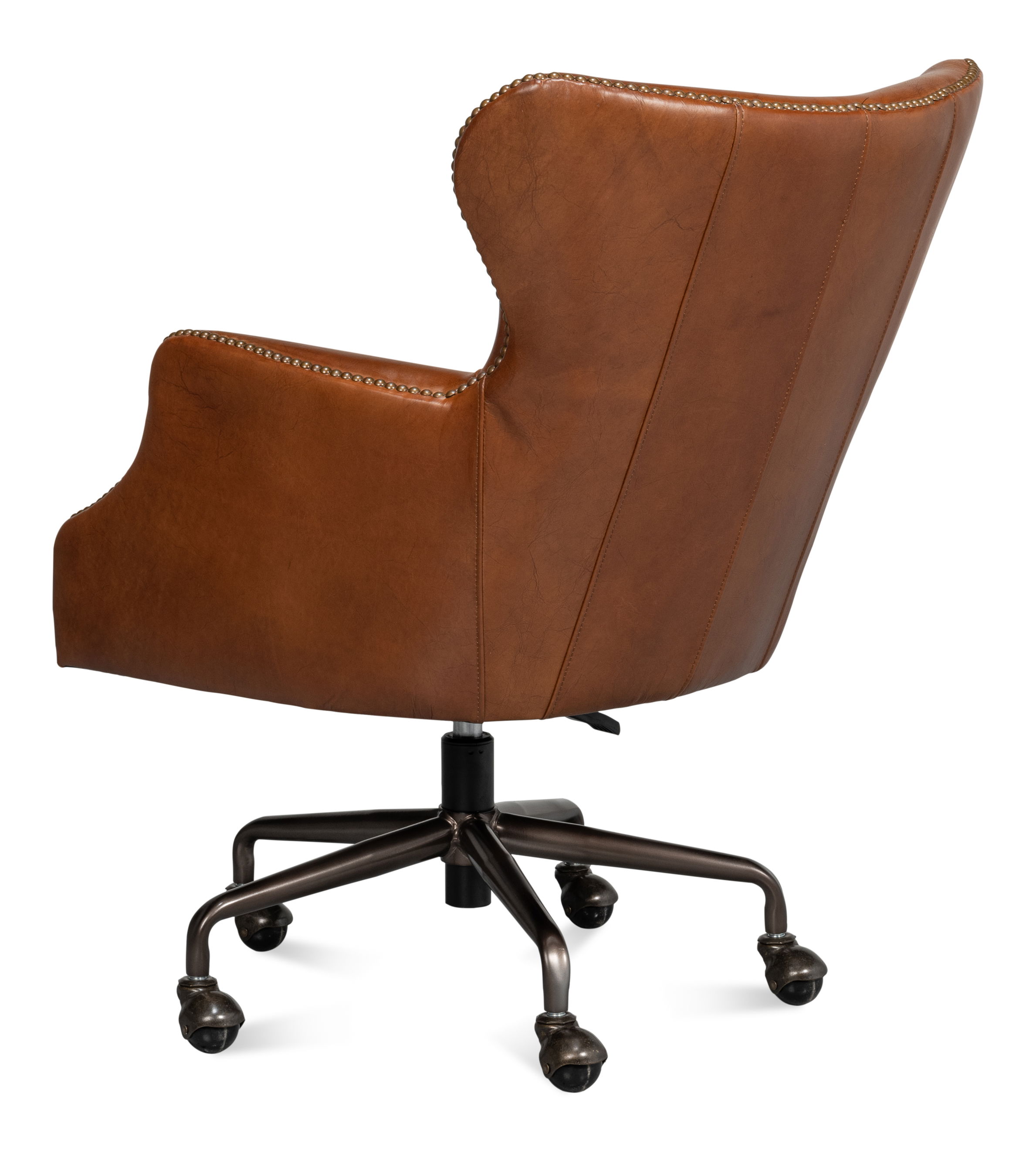 Andrew Jackson Desk Chair,Havana Leather large image 