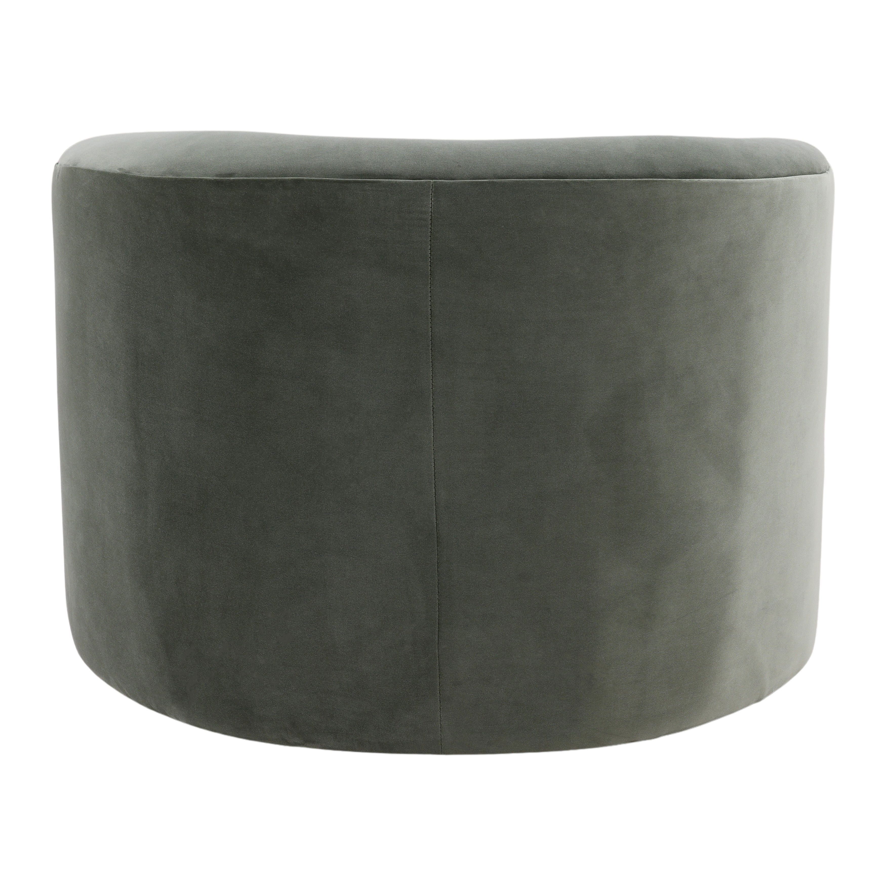 Azura Swivel Chair Sage, Accent Chair by Dovetail, 33.5" width x 28" height x 34.1" depth View 4