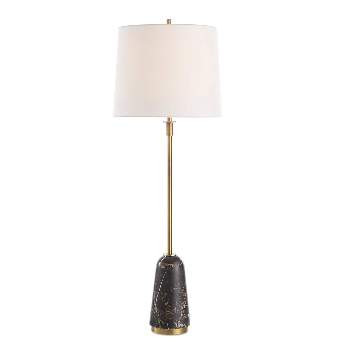 Jenson Black Marble Buffet Lamp, by Uttermost, 1' width x 2'11" height x 1' depth View 1