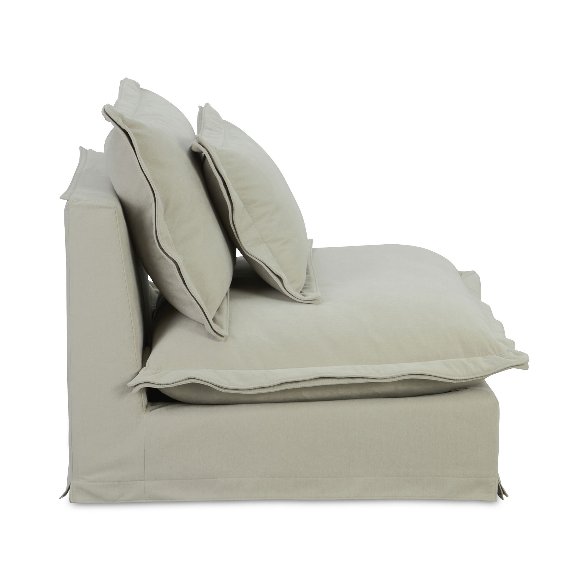 Olivia Slipper Chair Sand large image 