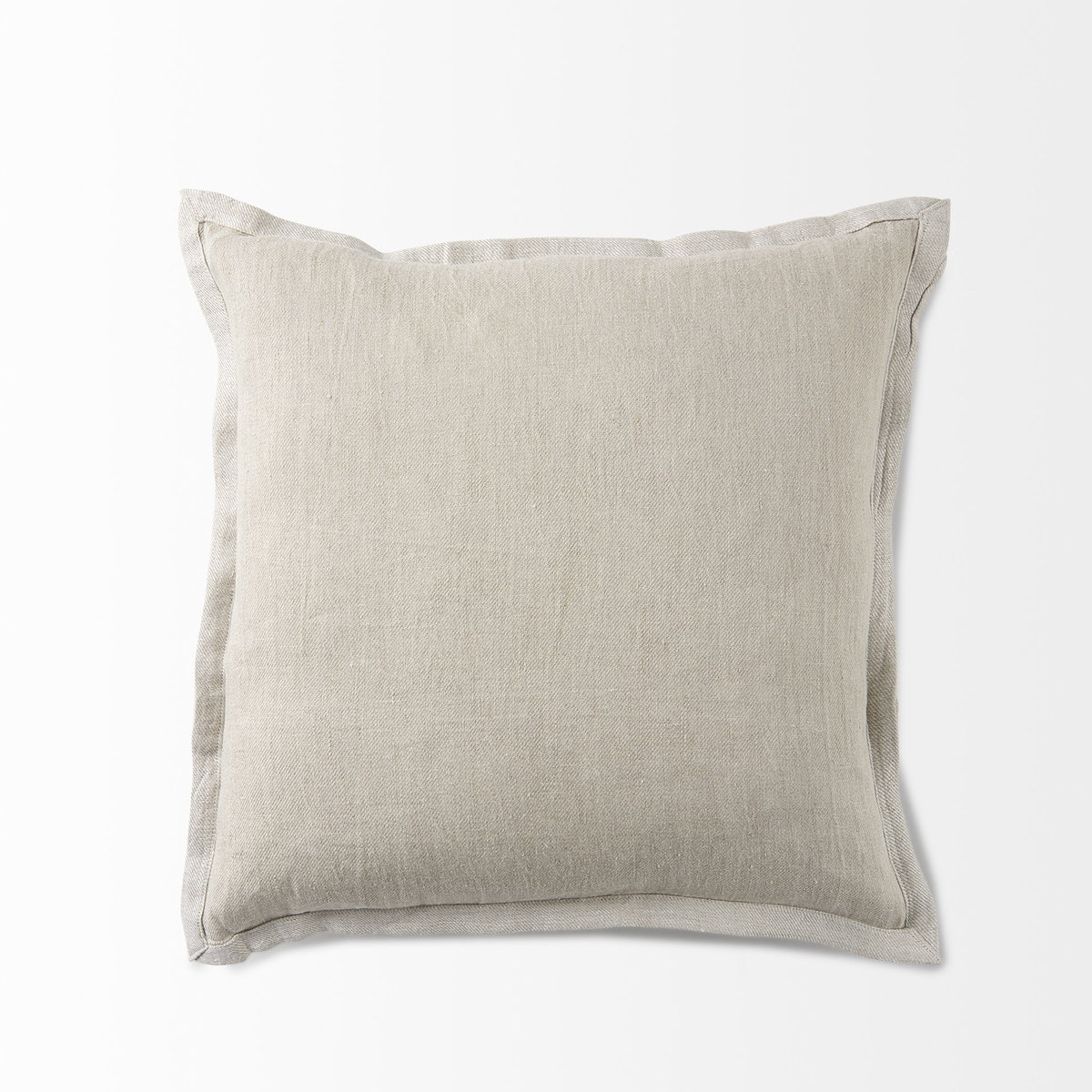 Mae 20L x 20W Beige Fabric Pillow Cover, Decorative Pillow by Mercana, 20" length x 20" width x 0.2" height View 8