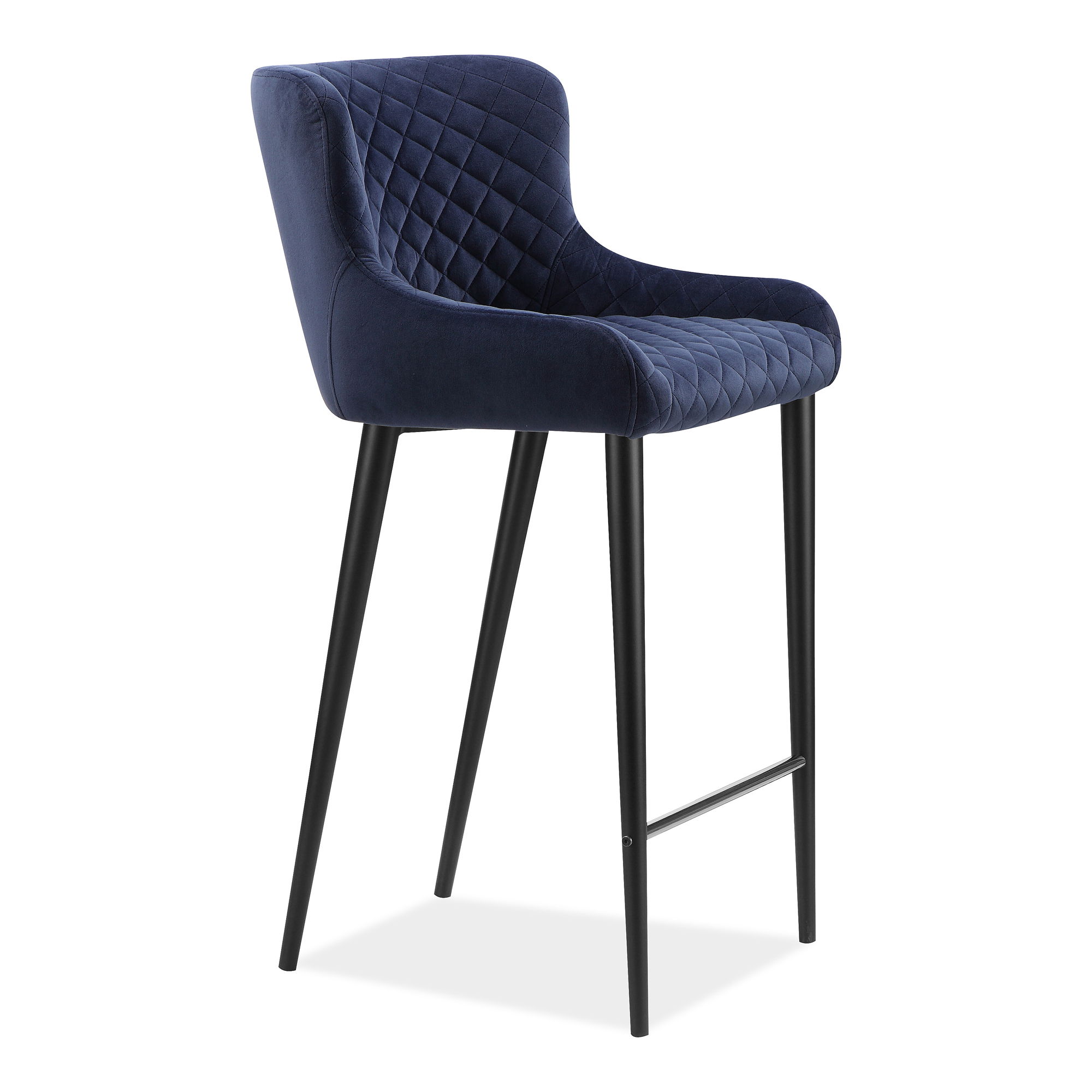 Etta Bar Stool Navy Blue large image 
