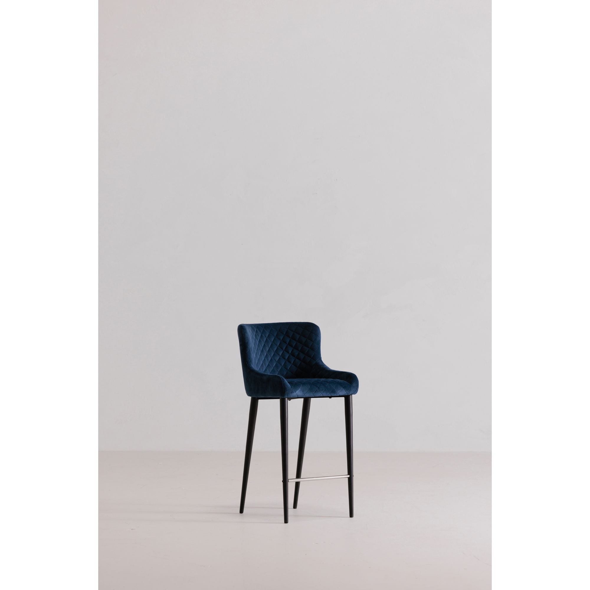 Etta Bar Stool Navy Blue large image 