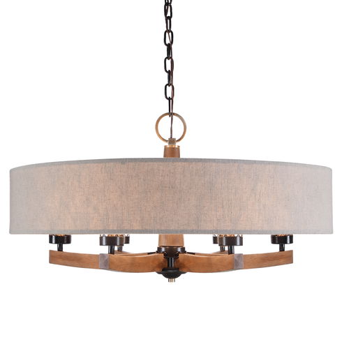 Woodall 6 Light Drum Chandelier