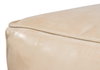 Sunday Afternoon Leather Cube  Taupe, by Sarreid, 1'3" length x 1'3" width x 1'4" height thumbnail 11