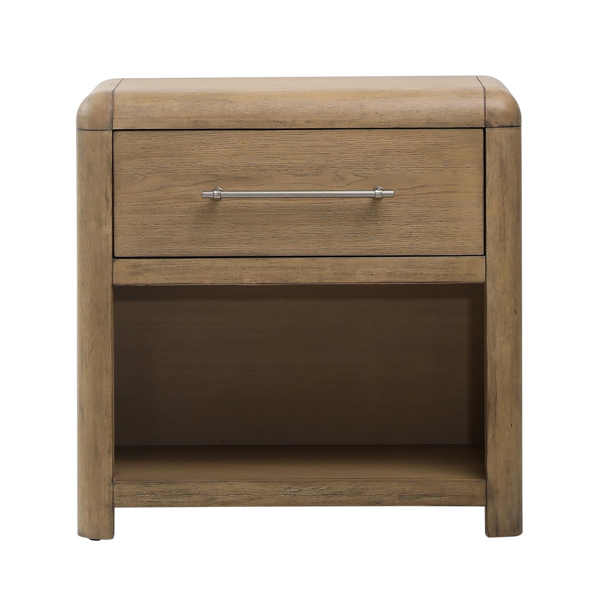 Tricia Nightstand Natural, by Dovetail, 28" width x 27" height x 18" depth View 2