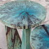Nadette Blue Nesting Tables Set/2, Side & End Table by Uttermost, 18" width x 21.3" height x 18" depth thumbnail 6