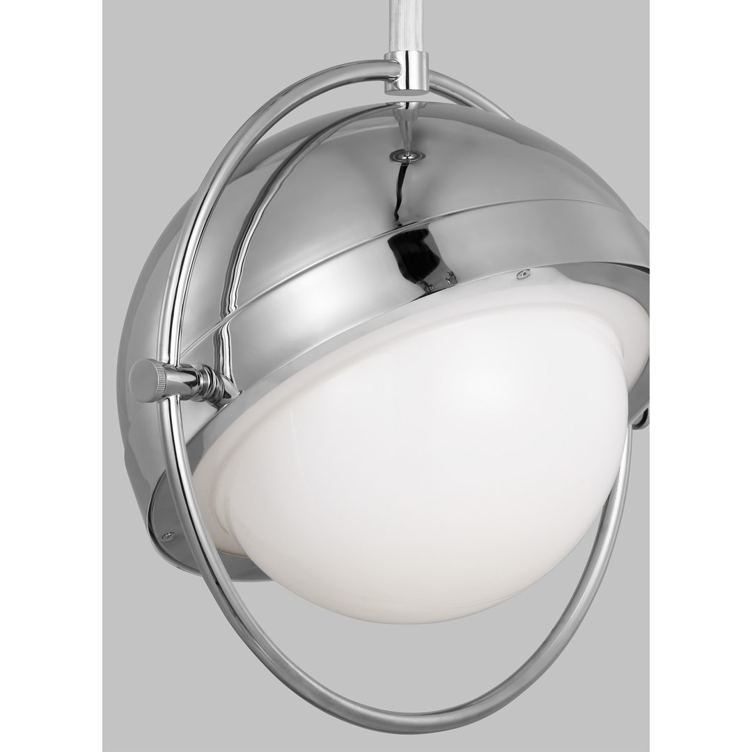 Bacall 1 - Light Sphere Globe Pendant, by Visual Comfort, 15.5" width x 16.75" height x 15.5" depth View 8