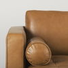 Svend 111.4L x 68.0W x 33.9H Tan Leather Right Chaise Sectional Sofa thumbnail 7