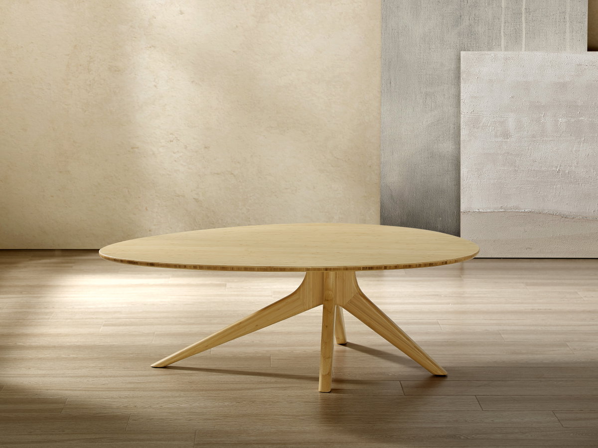 Rosemary Coffee Table, Wheat, by Greenington, 34" length x 46.5" width x 16" height View 5