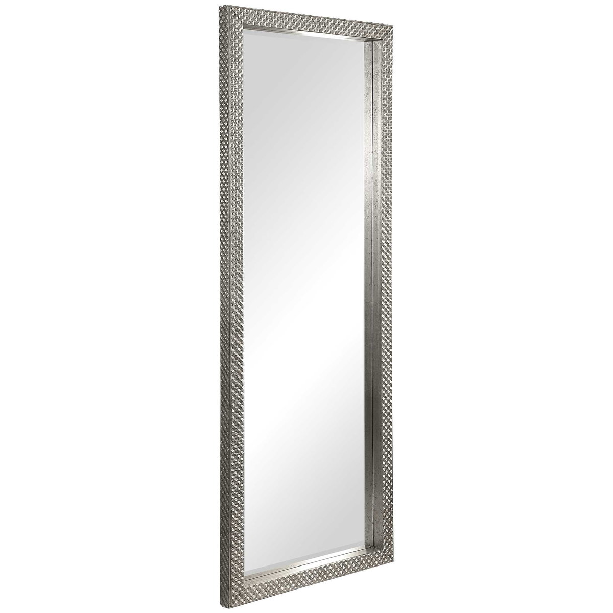 Cacelia Metallic Silver Mirror, by Uttermost, 2'4" width x 6'3.25" height x 2.37" depth View 4