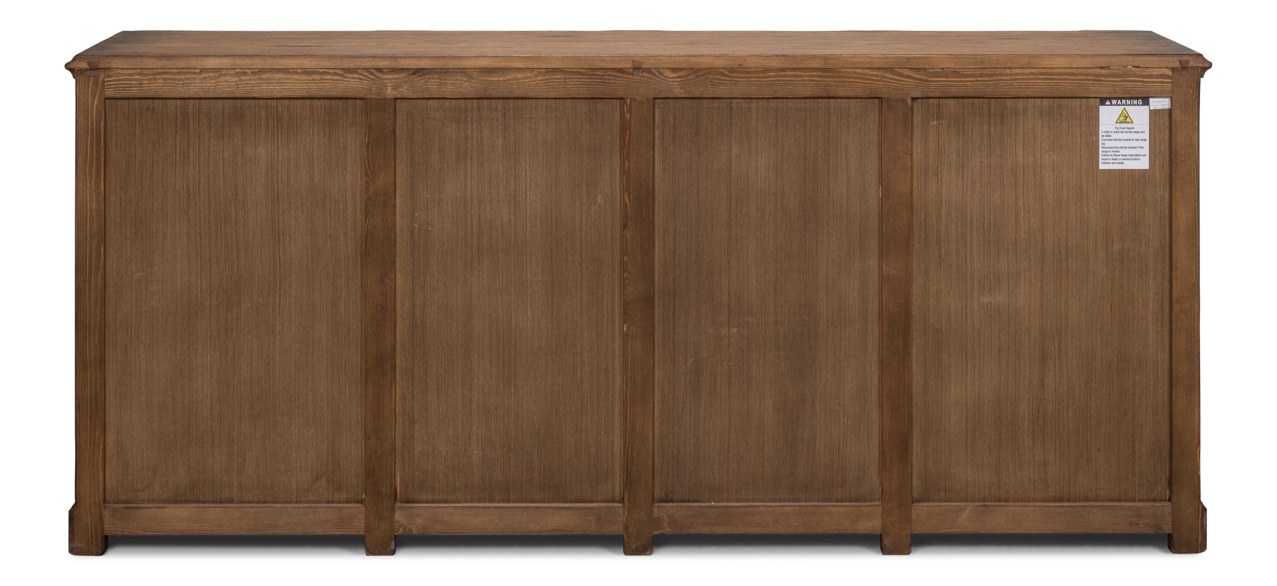 Villefranche Sideboard, Brown, Cabinets & Sideboard by Sarreid, 83" length x 19" width x 36" height View 3