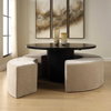 Khai Rounded Plush Dining Bench, Benche by Uttermost, 44.5" width x 20" height x 19" depth thumbnail 5