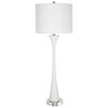 Fountain White Marble Buffet Lamp, Table Lamp by Uttermost, 12" width x 34" height x 12" depth thumbnail 5